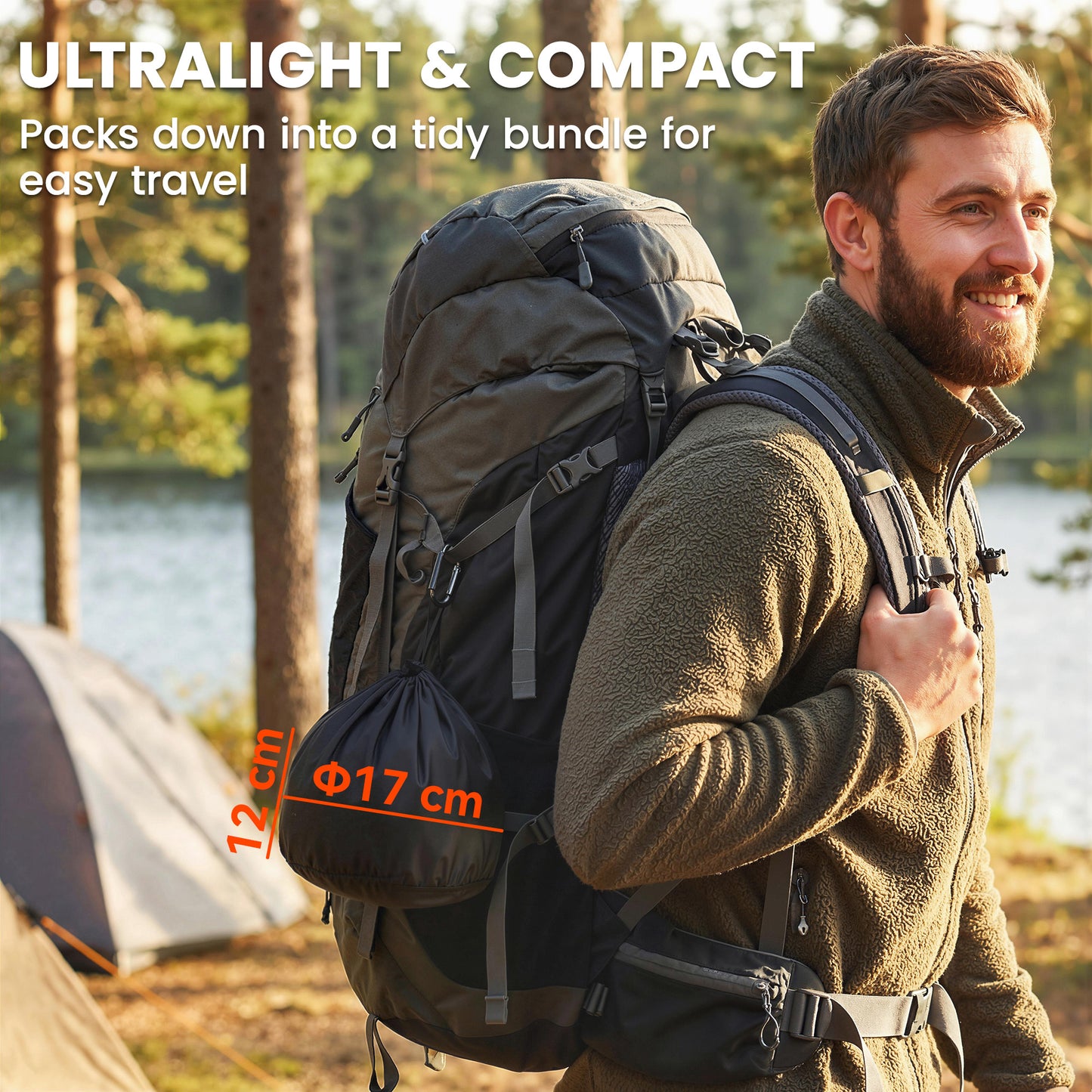 Camping Cookware Set, 8-Piece Ultralight Camping Cooking Kit