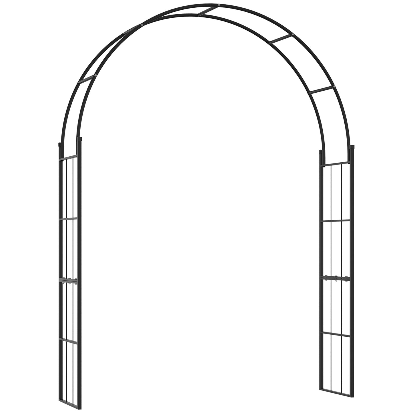 223cm Garden Arch Trellis, Outdoor Wedding Arbor for Ceremony