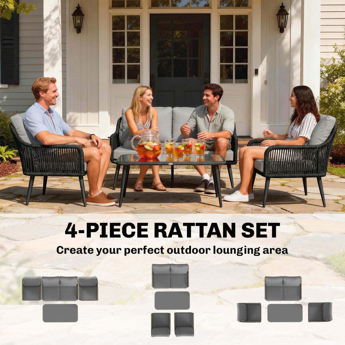 Rattan Garden Furniture Set (2)