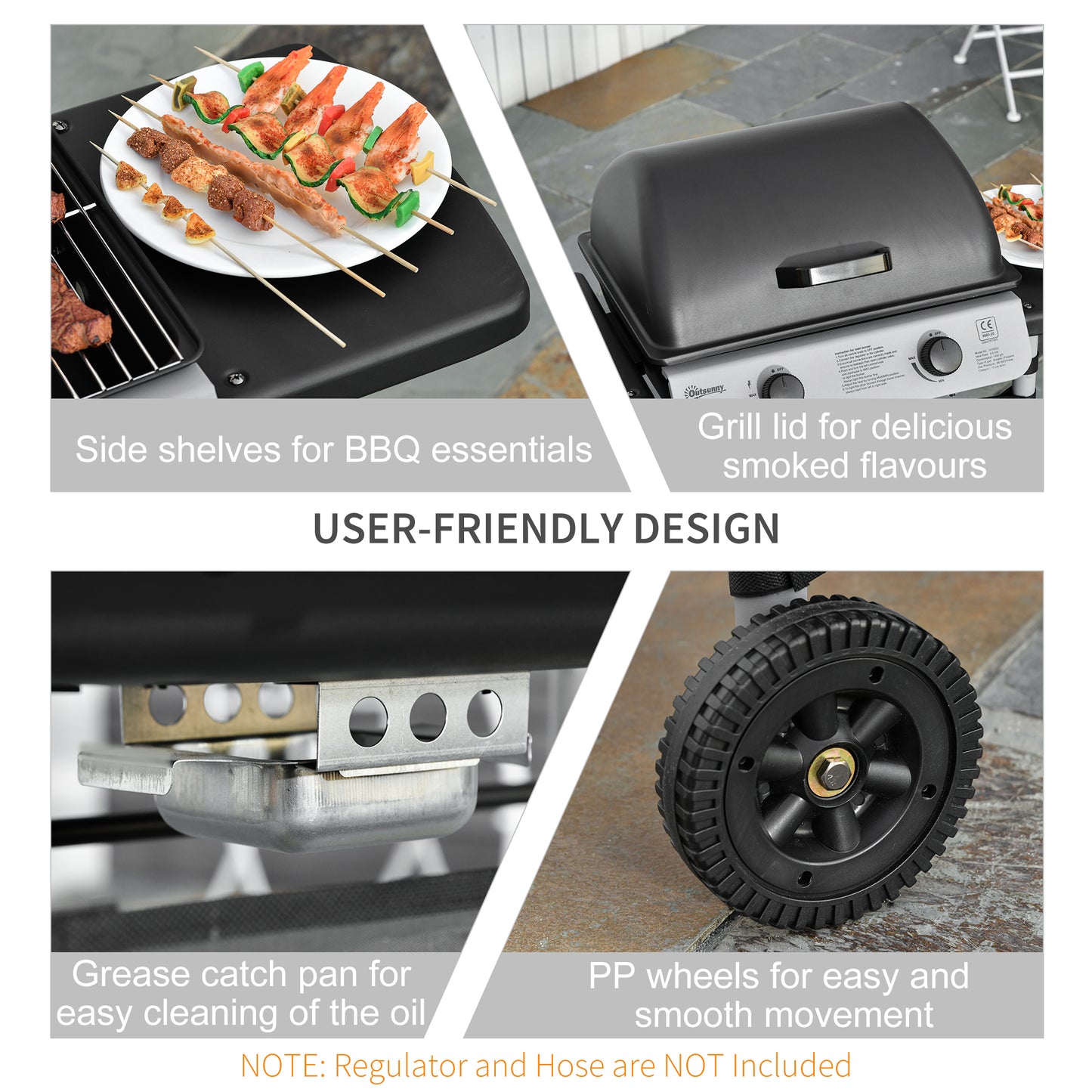 2 x 2.8kW Burner Gas BBQ