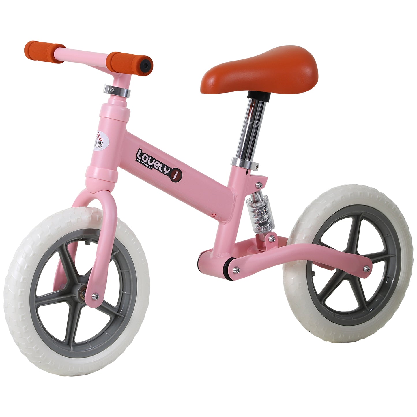 12" Kids Balance Bike No Pedal Bicycle EVA Tyre Adjustable Seat