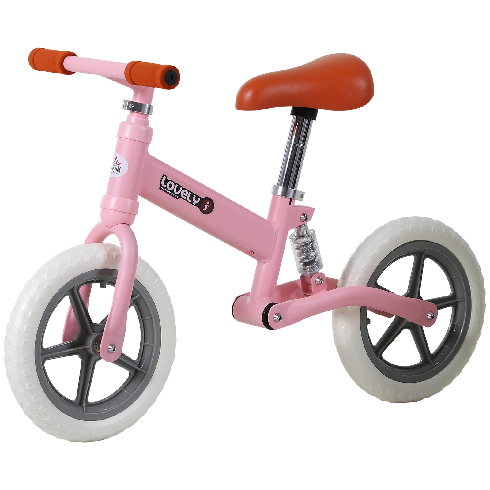 12" Kids Balance Bike No Pedal Bicycle EVA Tyre Adjustable Seat