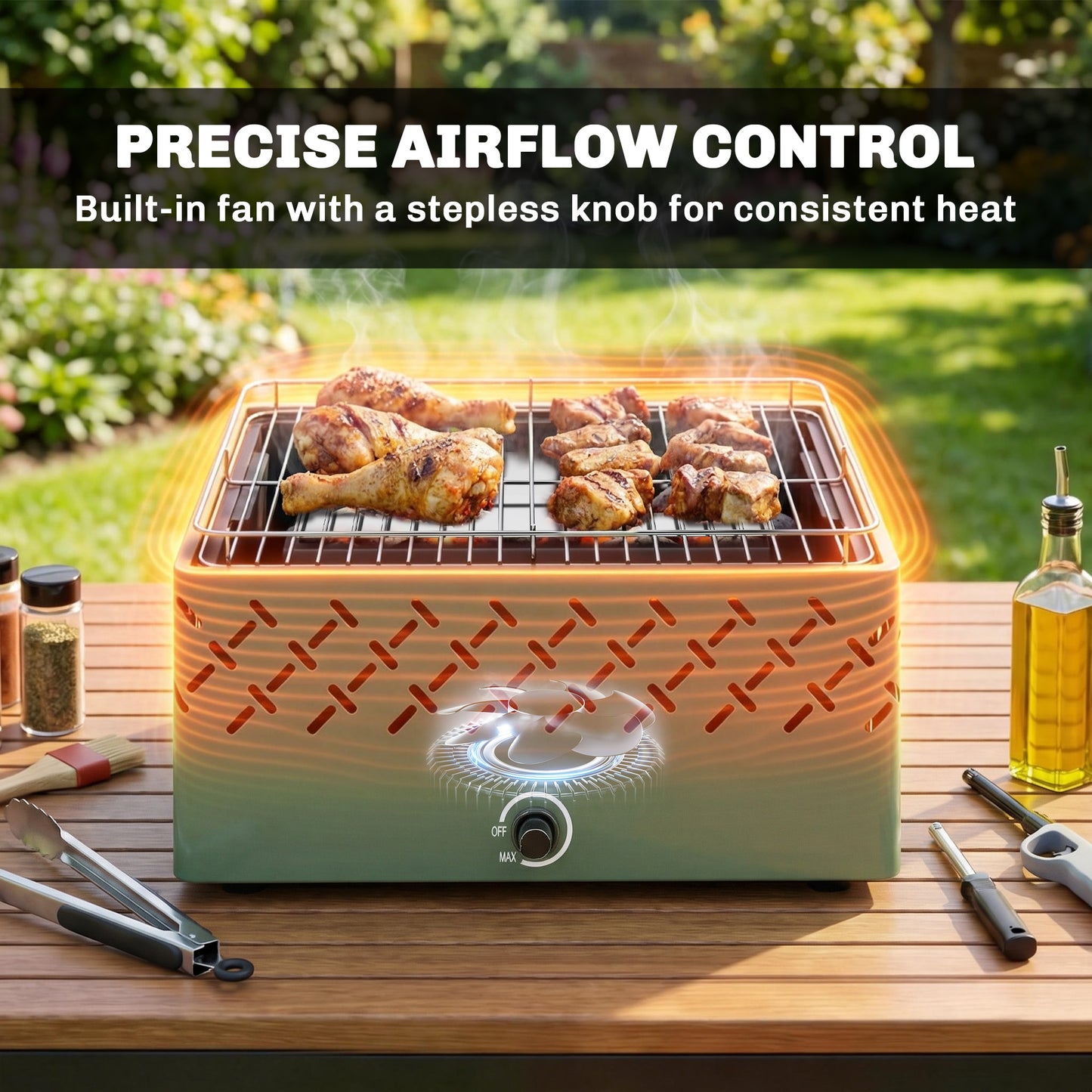 Portable Charcoal BBQ Grill