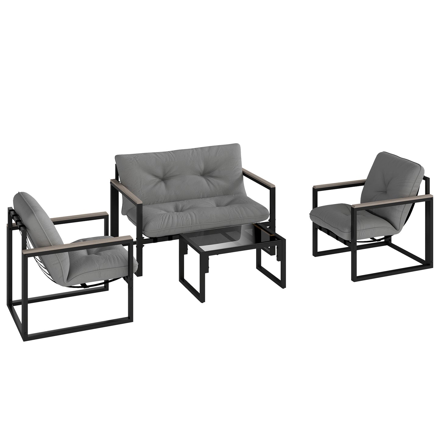 Garden Furniture Set, 4 Piece Indoor Outdoor Conservatory