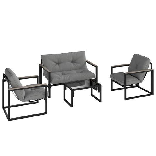 Garden Furniture Set, 4 Piece Indoor Outdoor Conservatory