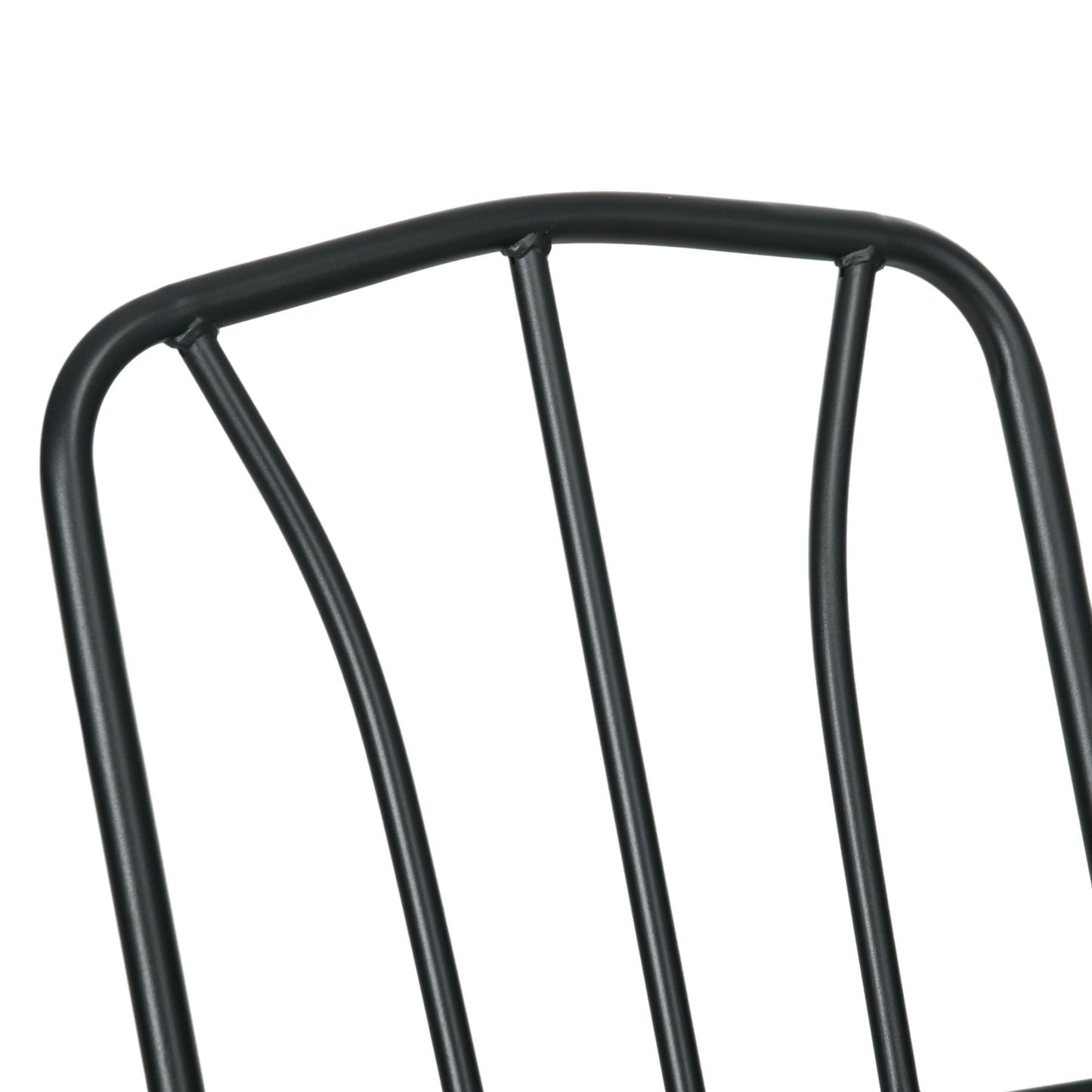 Seven-Piece Garden Dining Set with Ripple Tempered Glass Tabletop