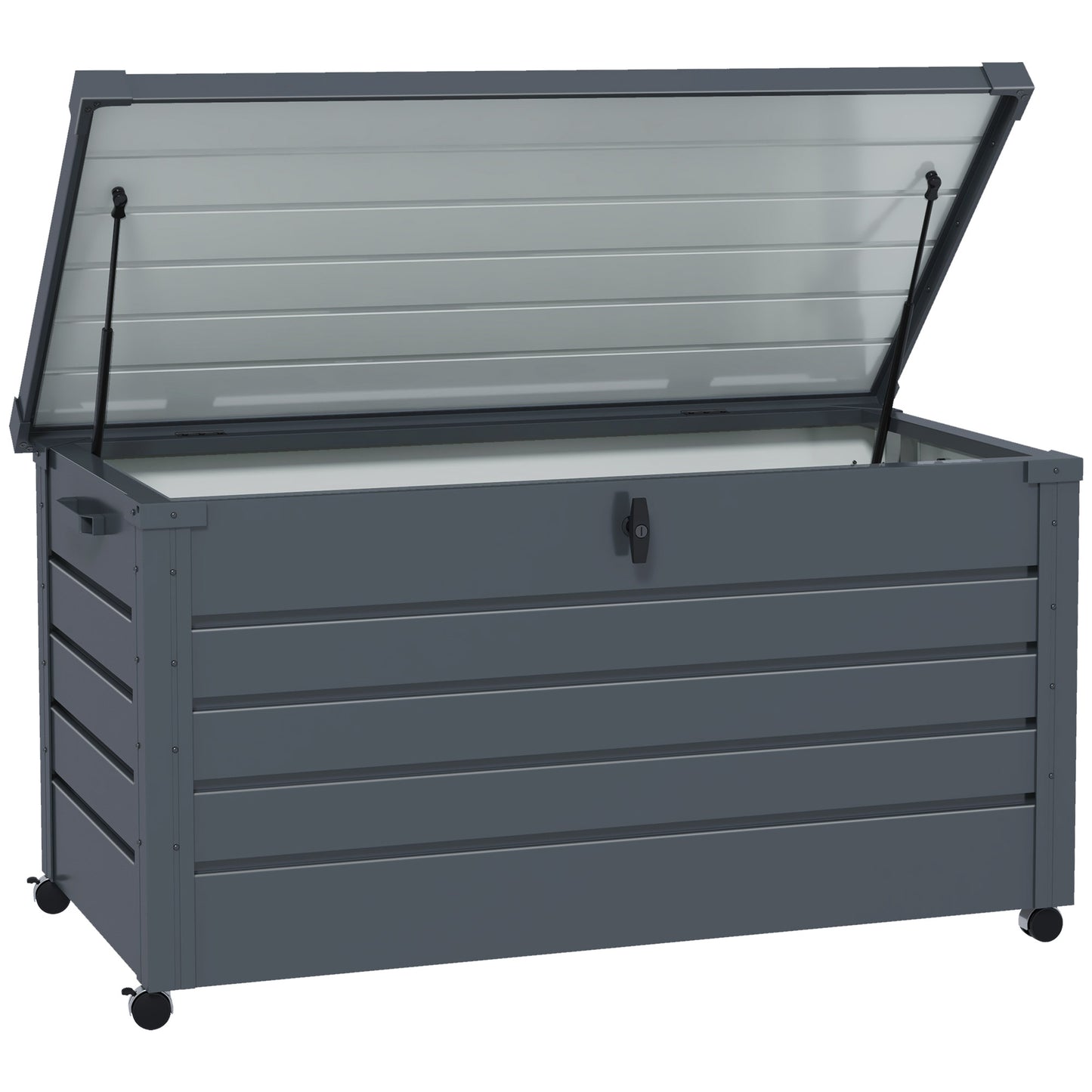 311L Galvanised Steel Garden Storage Box, with Lock