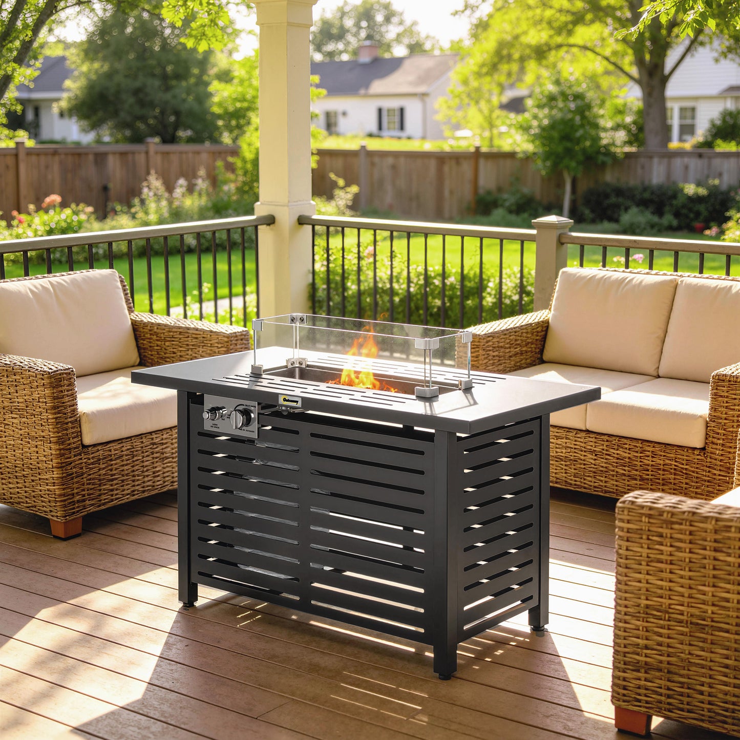 Propane Gas Fire Pit Table