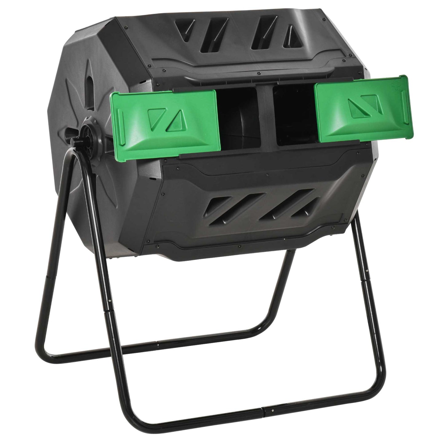 160L 360° Rotating Dual Chamber Composter