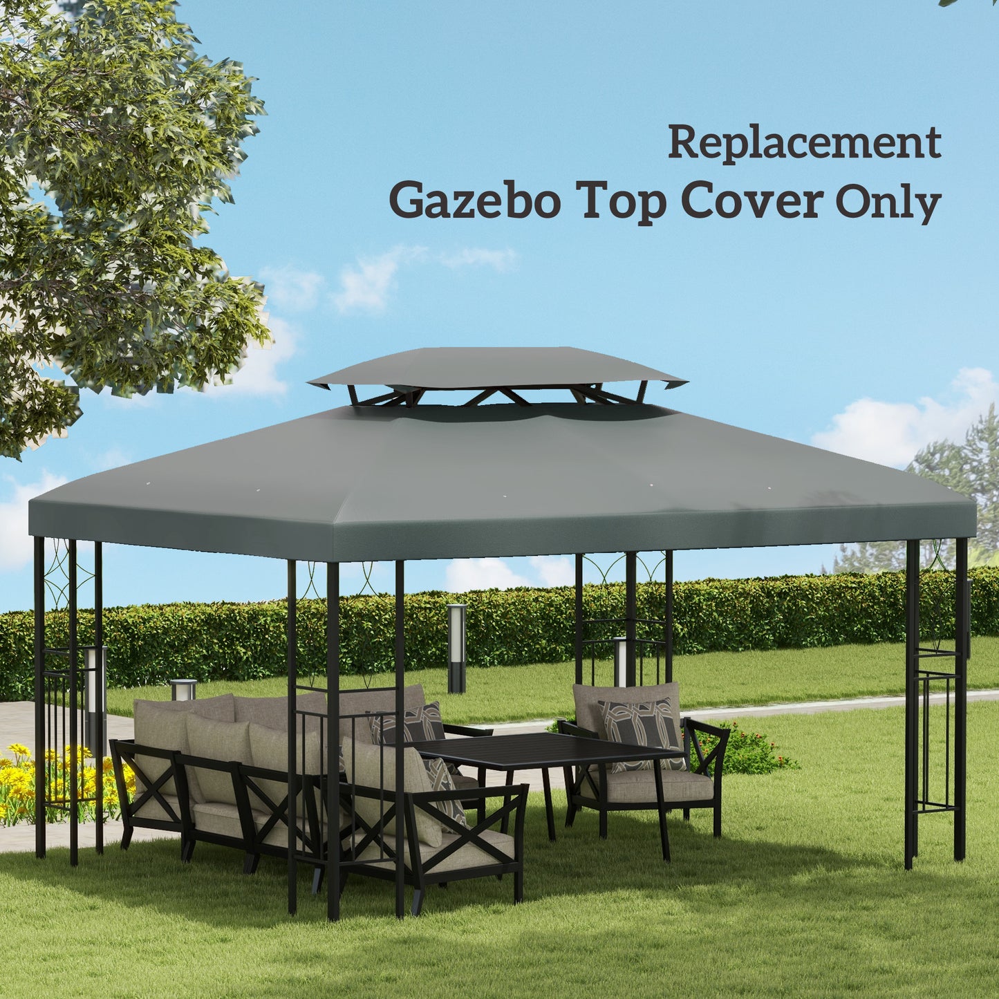 Gazebo Roof Replacement, for 3 x 4m Frames