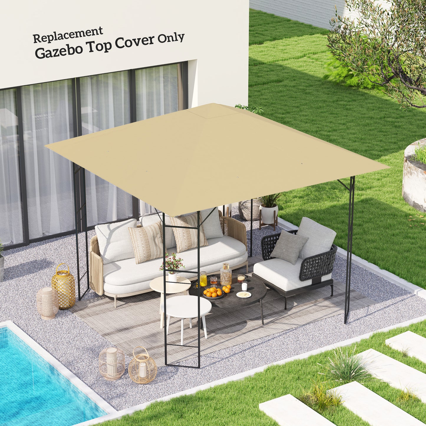 3 x 3(m) Gazebo Canopy Replacement Cover (1)