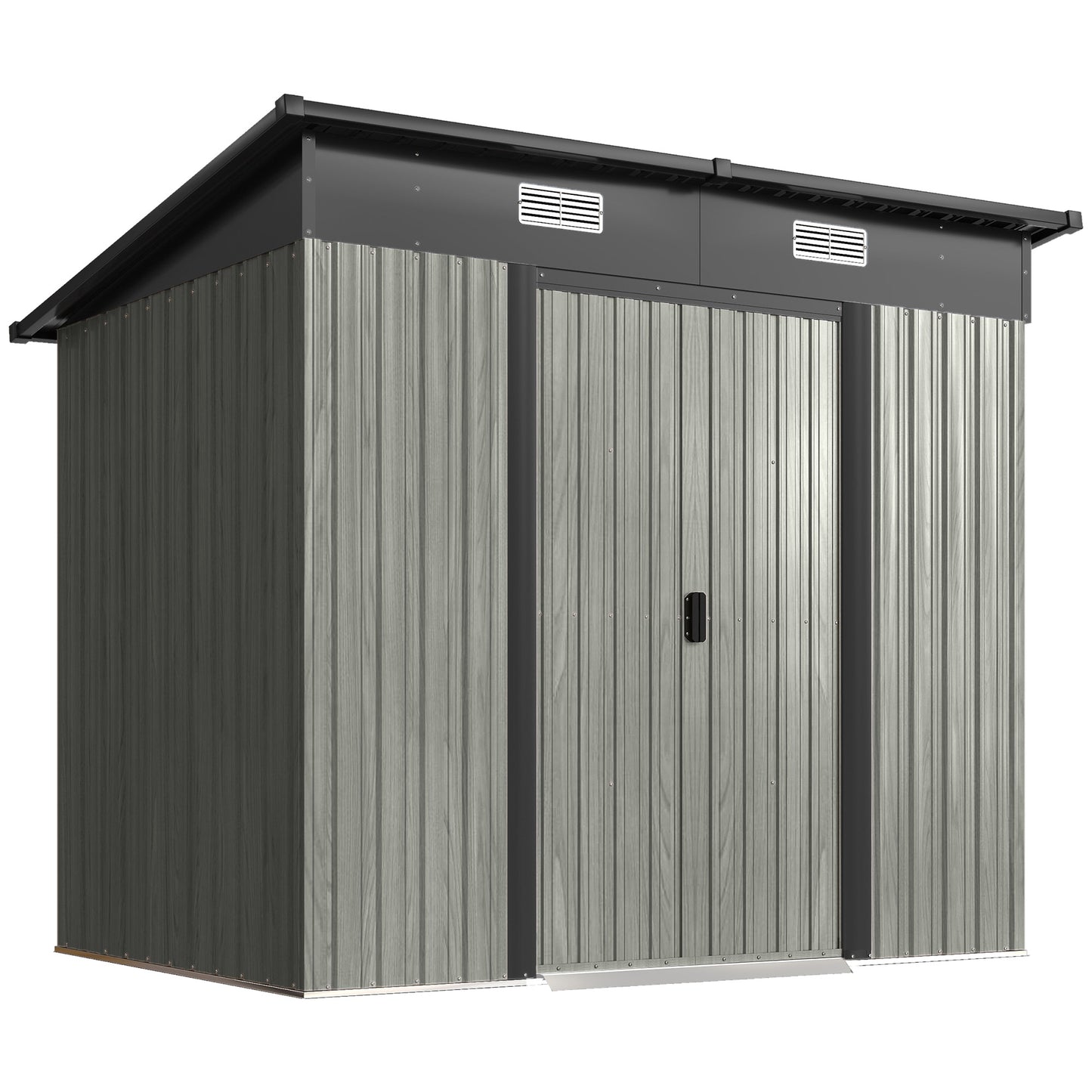 7 x 4ft Outdoor Storage Shed with Foundation Kit (1)