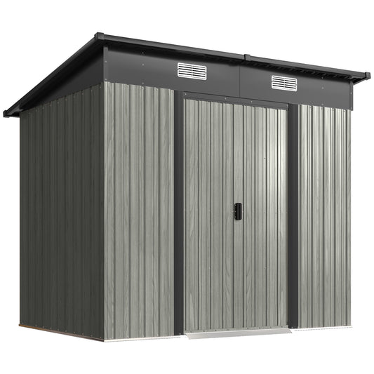 7 x 4ft Outdoor Storage Shed with Foundation Kit (1)