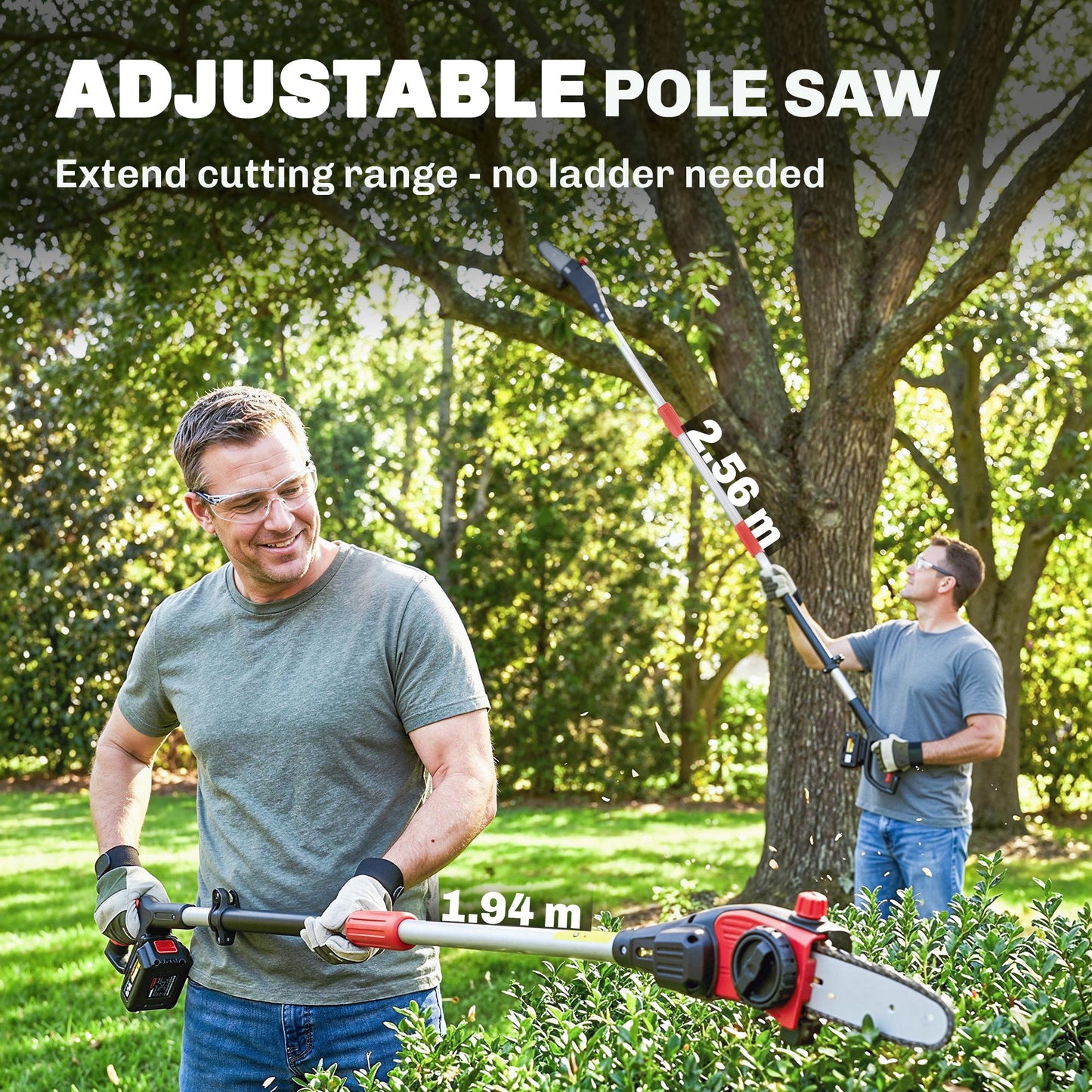 18V 8" Cordless Pole Chainsaw
