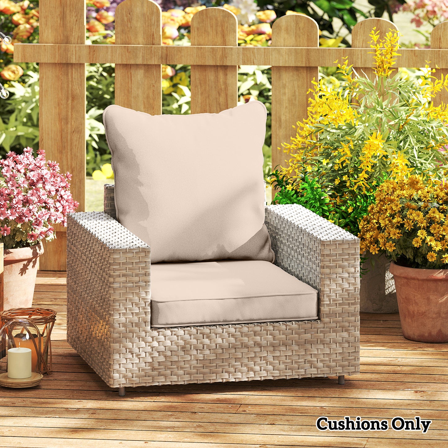 Seat and Back Padded Cushion Set, CUSHION ONLY