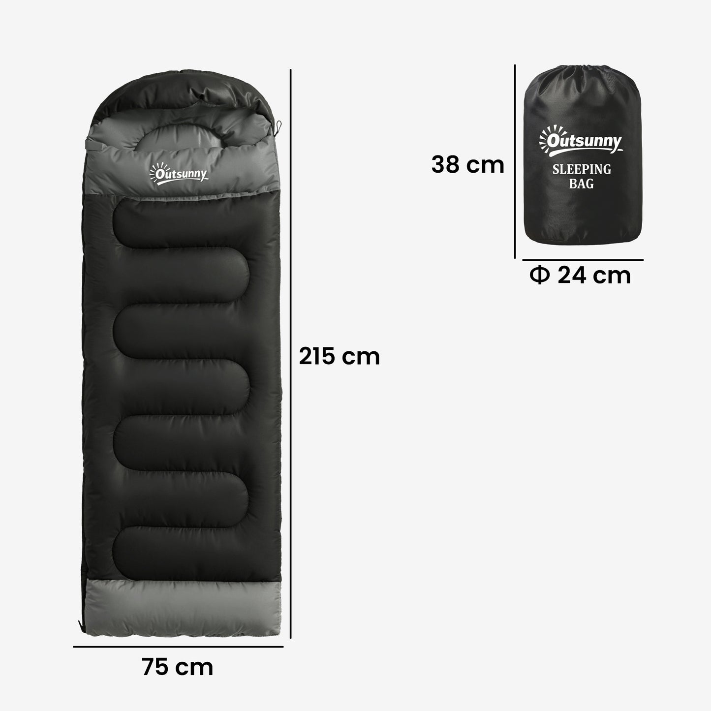 Sleeping Bag for Adults, Lightweight & Compact Sleeping Bag, 3 Seasons