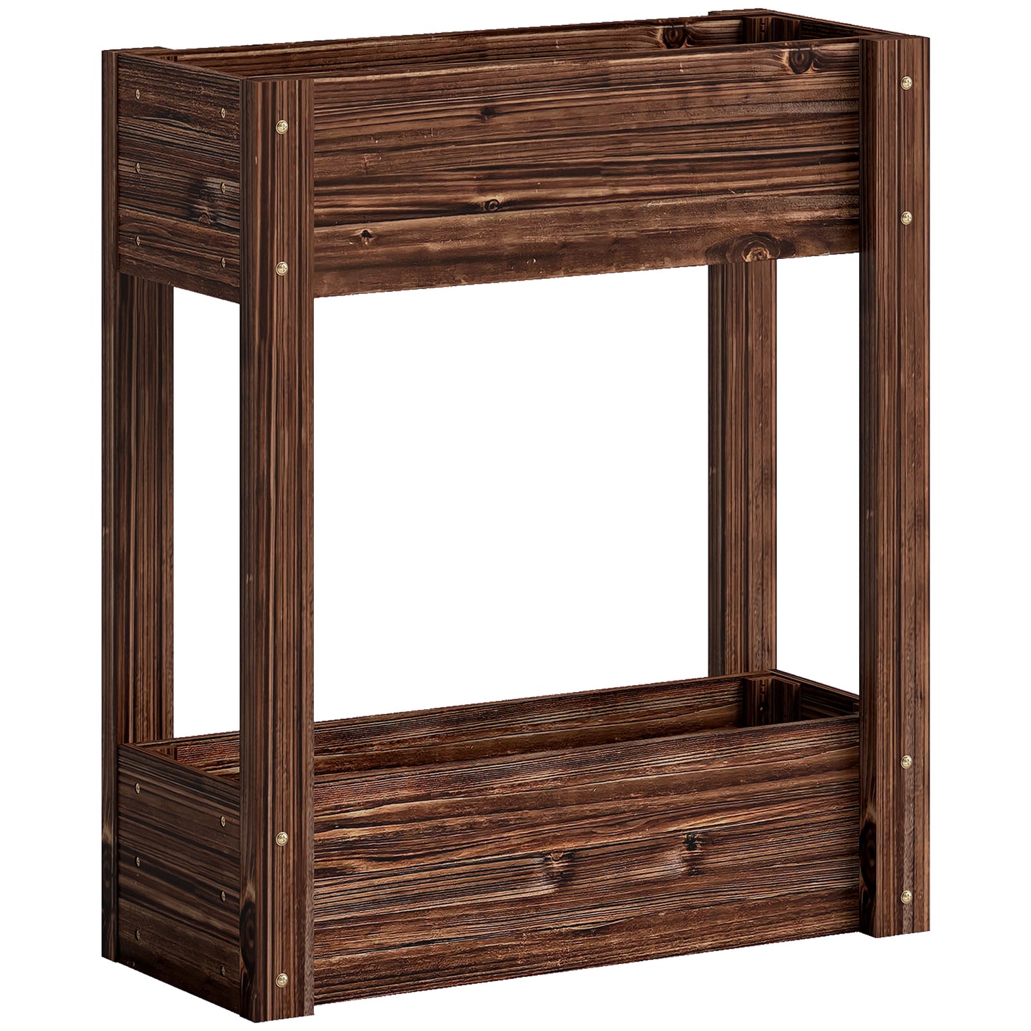 2-Tier Wooden Raised Planter