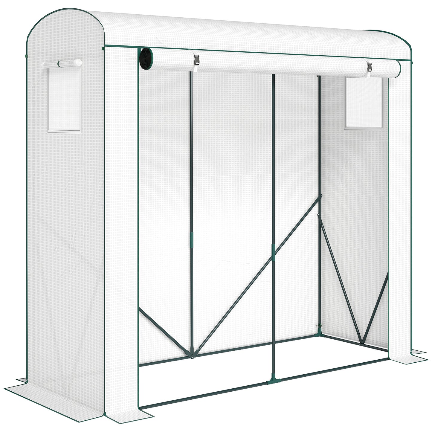 Mini Greenhouse, Garden Tomato Growhouse with Roll-Up Door