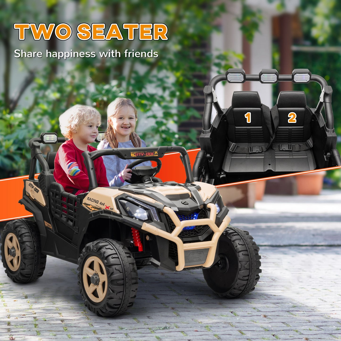 24V 2 Seater Kids Electric Car with Remote Control