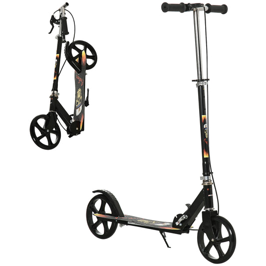 Kids Foldable Kick Scooter w/ Adjustable Height, Break, Big Wheels