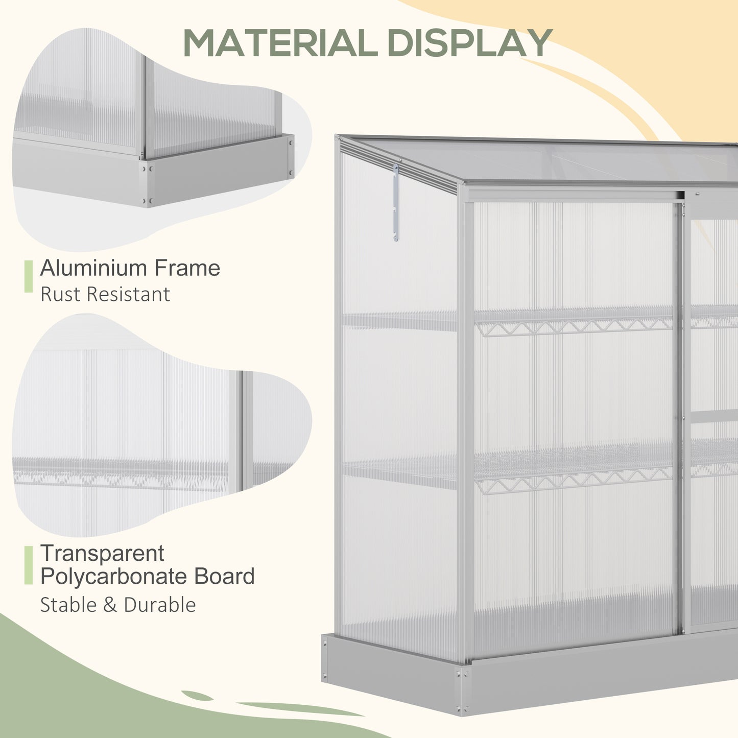 3 Tier Greenhouse Garden Outdoor Cold Frame Plant Flower Growth