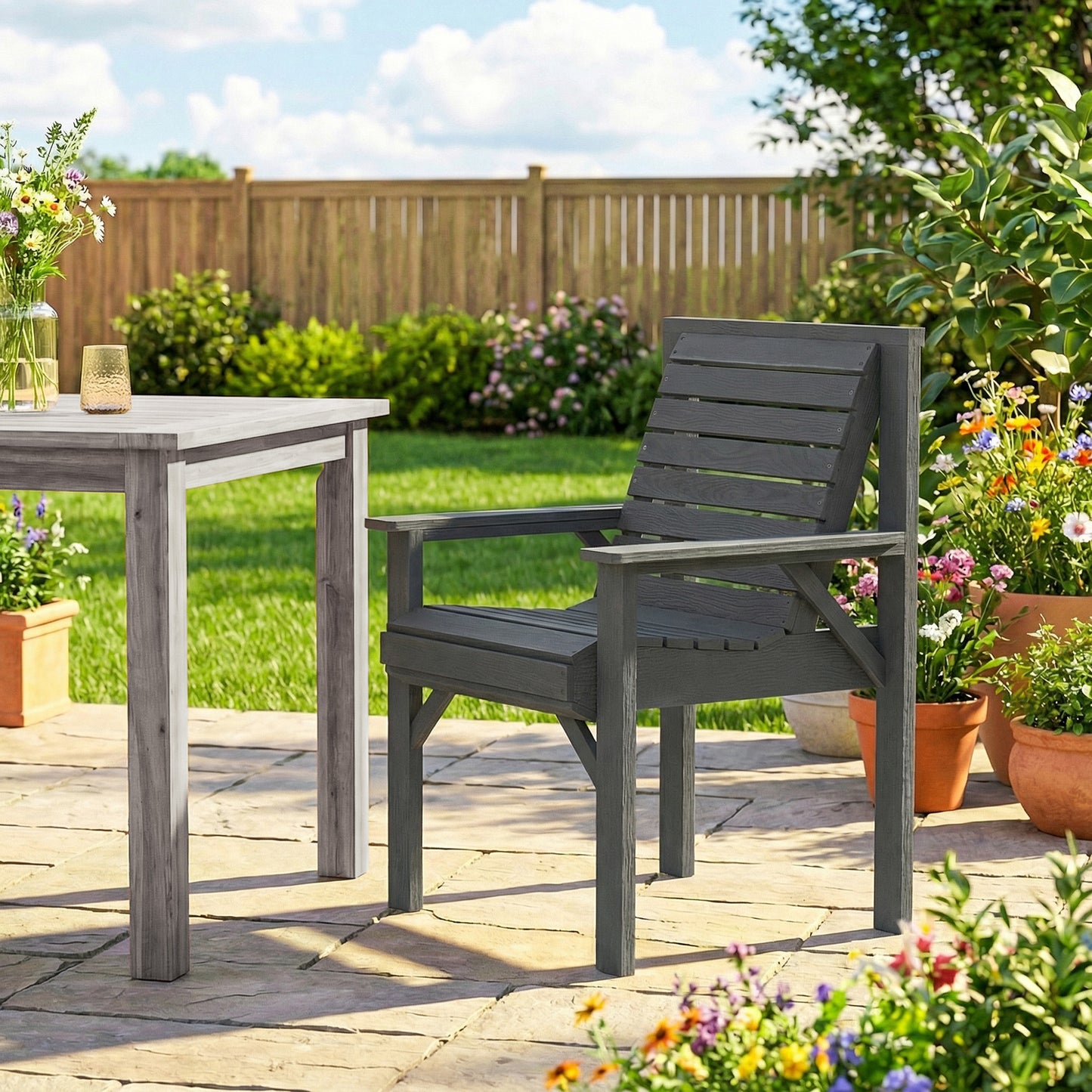 Wooden Garden Dining Chair