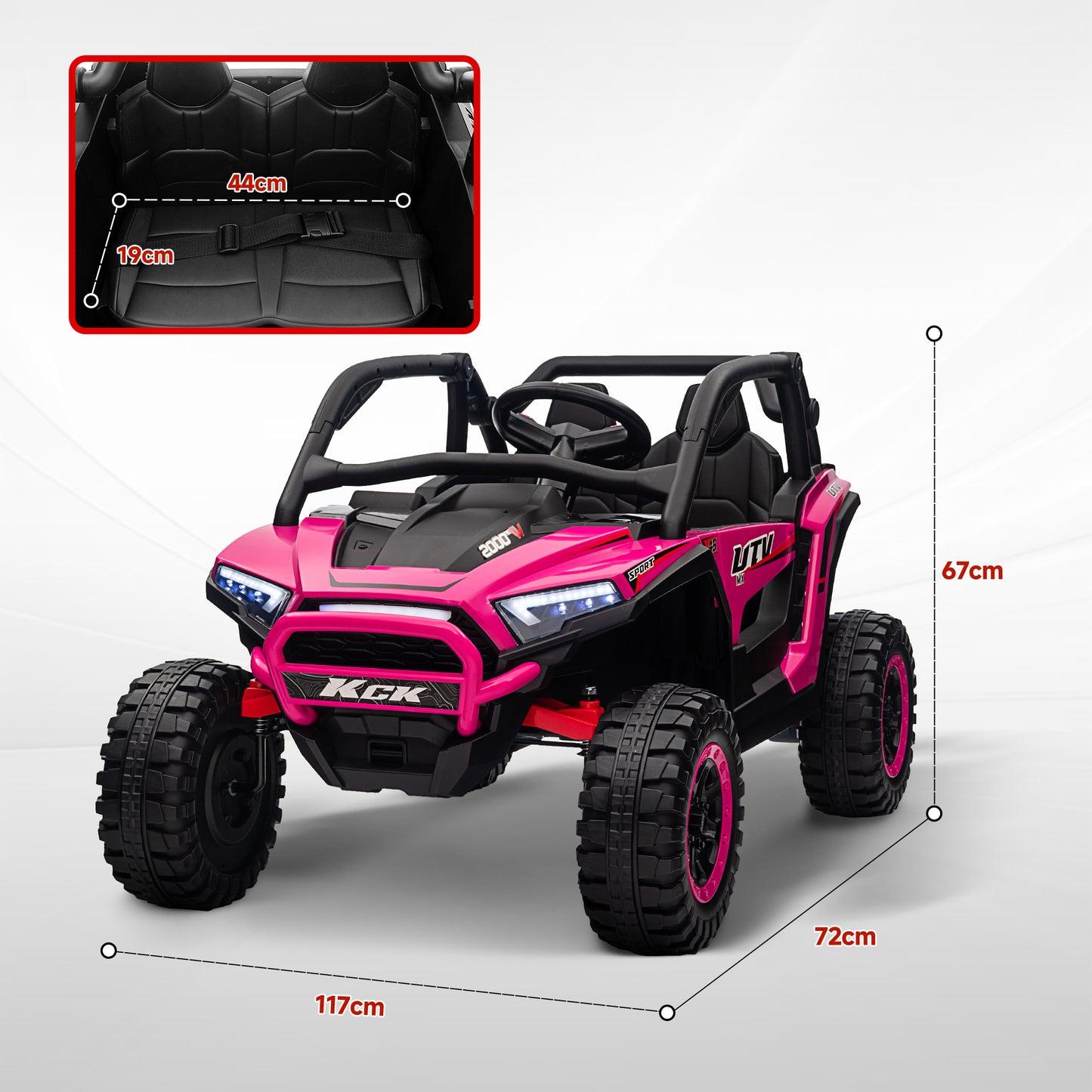 2 Seater 24V 7AH Ride on Truck