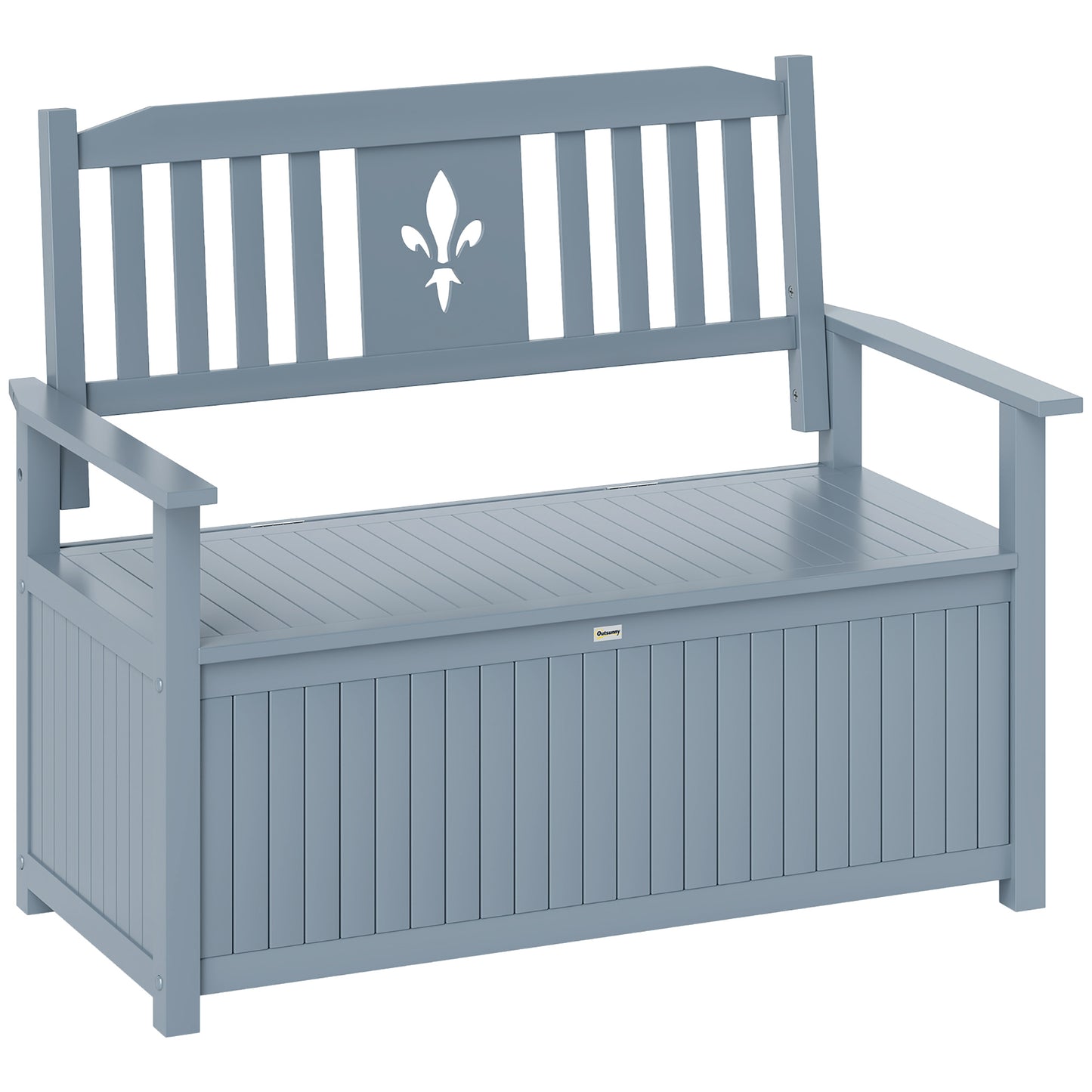 Two-Seater Wooden Storage Bench