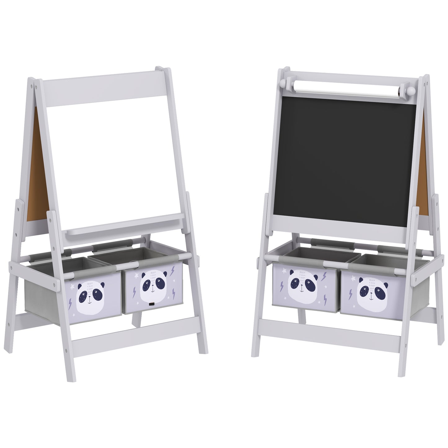 3-In-1 Kids Easel with Paper Roll, Art Easel, with Storage