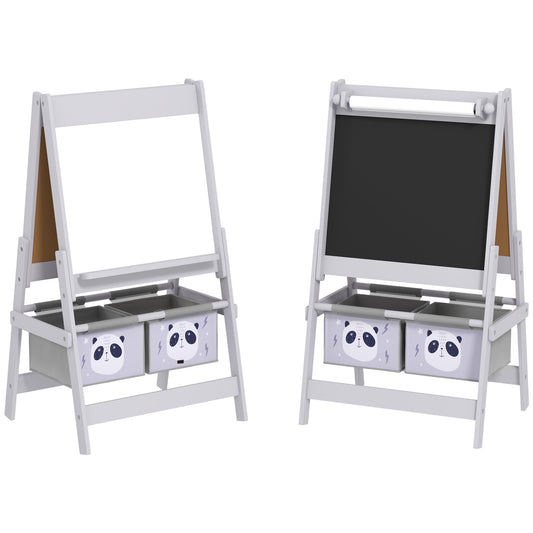3-In-1 Kids Easel with Paper Roll, Art Easel, with Storage