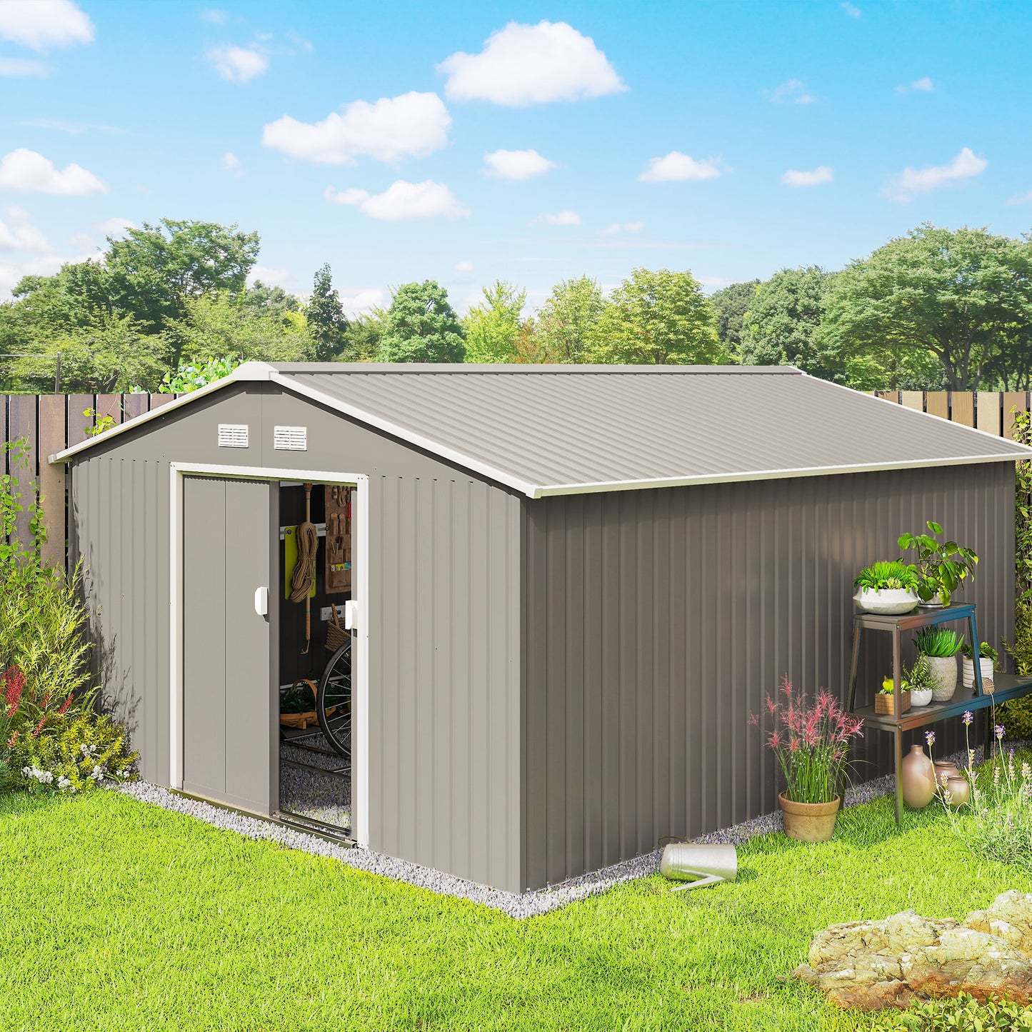 13 x 11ft Large Garden Shed