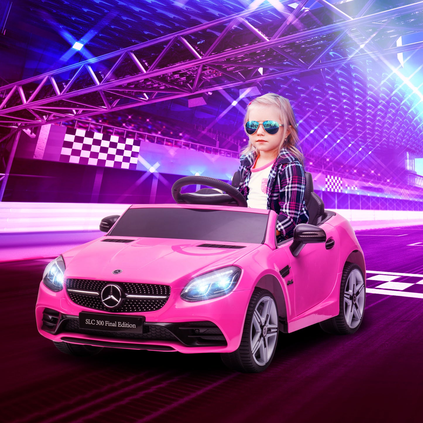 Benz SLC 300  Licensed 12V Kids Electric Ride On, with Music