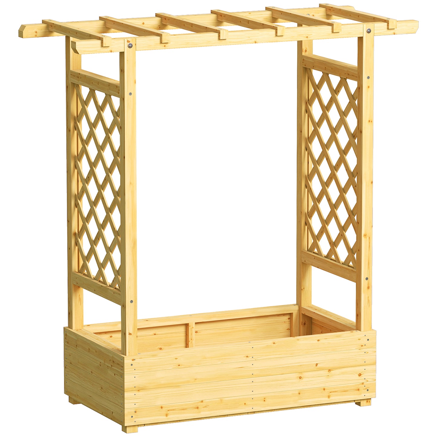 Garden Planter with Trellis (1)