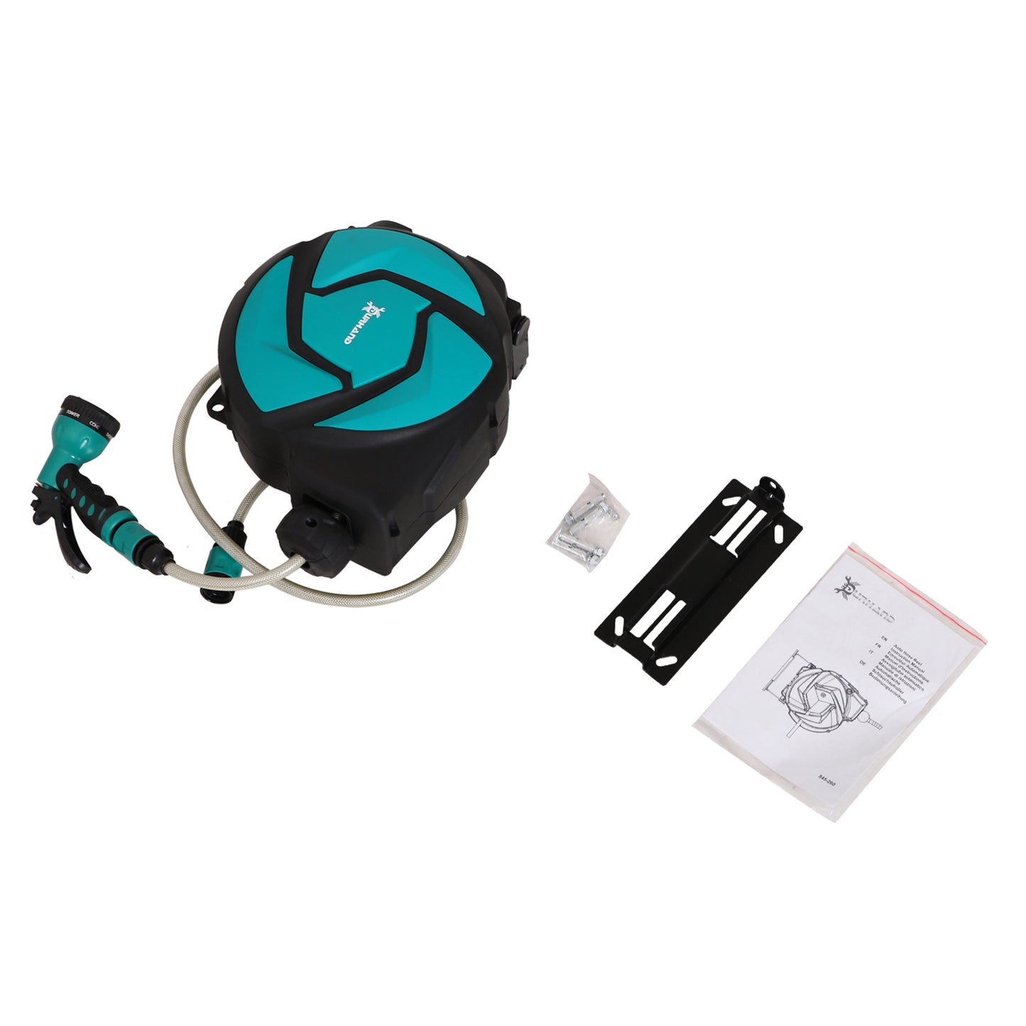 10m Garden Auto Hose Reel Wall Mounted Retractable 7 Patterns Spray
