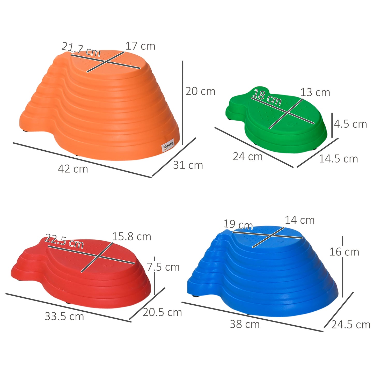 11 Piece Kids Balance Stepping Stones