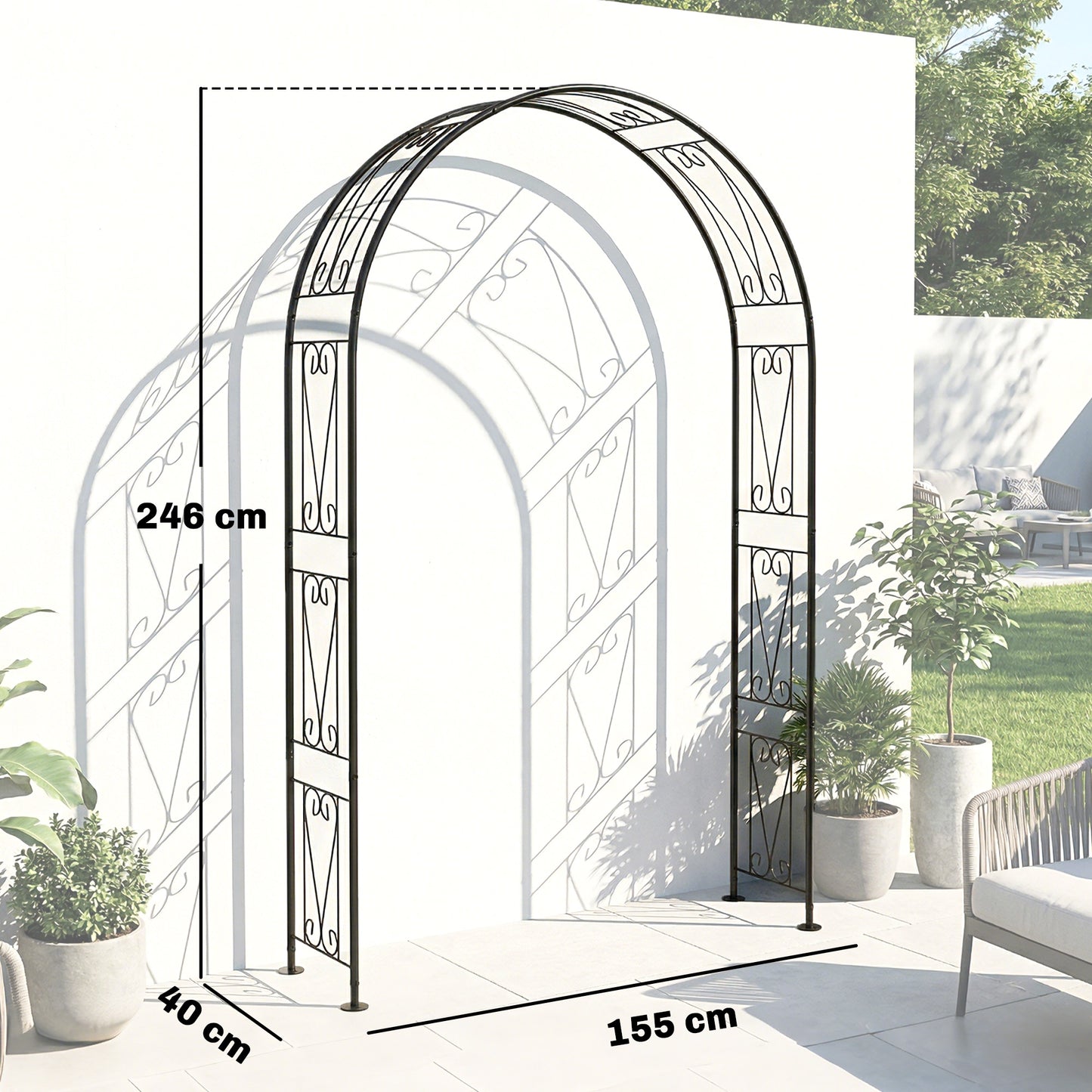 Garden Arch, Arbour Trellis for Climbing Plants