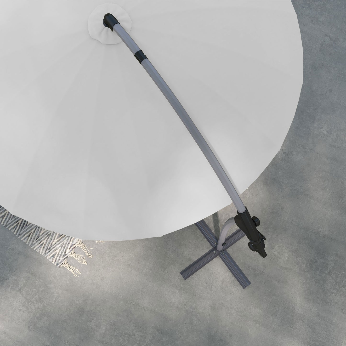 2.7m Cantilever Parasol, with Cross Base