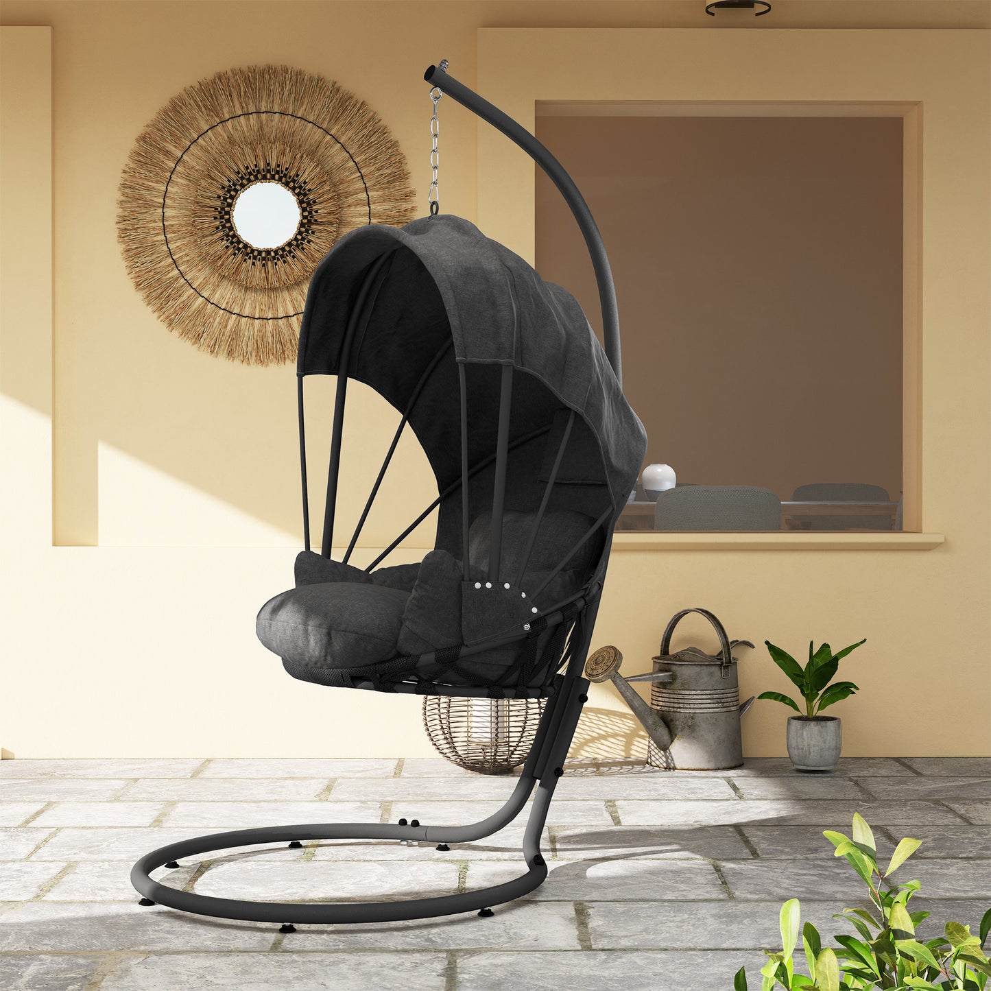 Hanging Egg Chair Swing Hammock Chair with Stand