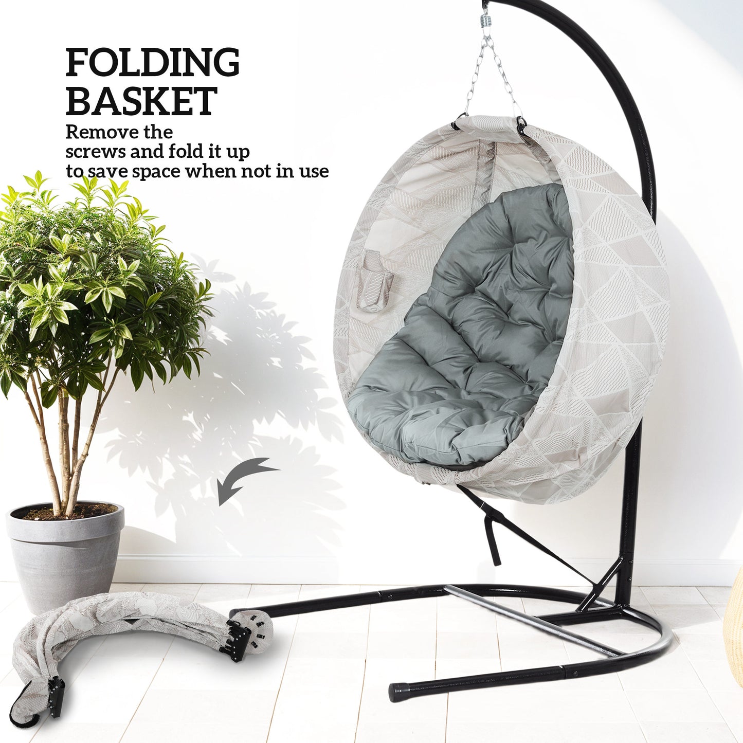 Hanging Egg Chair Outdoor Indoor Garden Swing Chair (2)