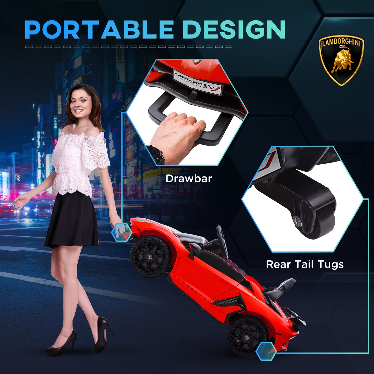 Lamborghini Licensed 12V kids Electric Car w/ Butterfly Doors