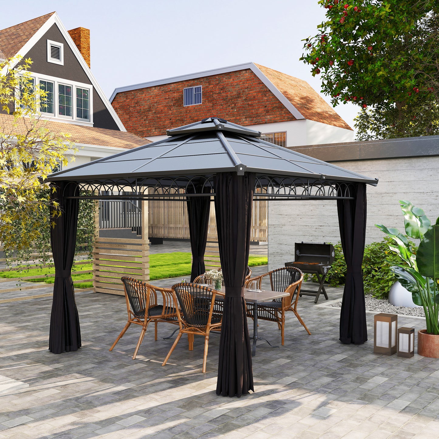 3 x 3 (m) Outdoor Polycarbonate Gazebo