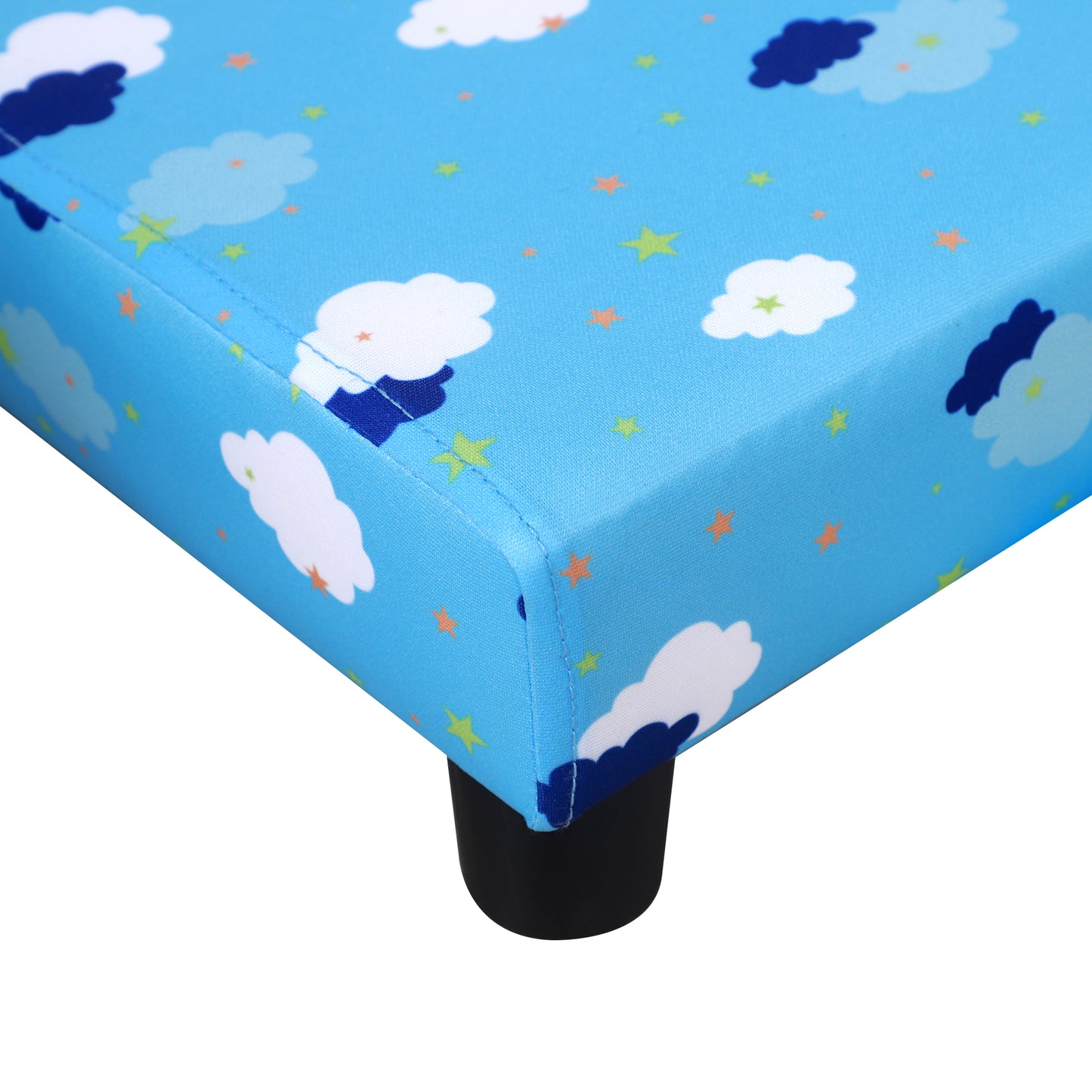 Toddler Chair Children's Armchairs Wood Frame w/ Footrest Anti-Slip