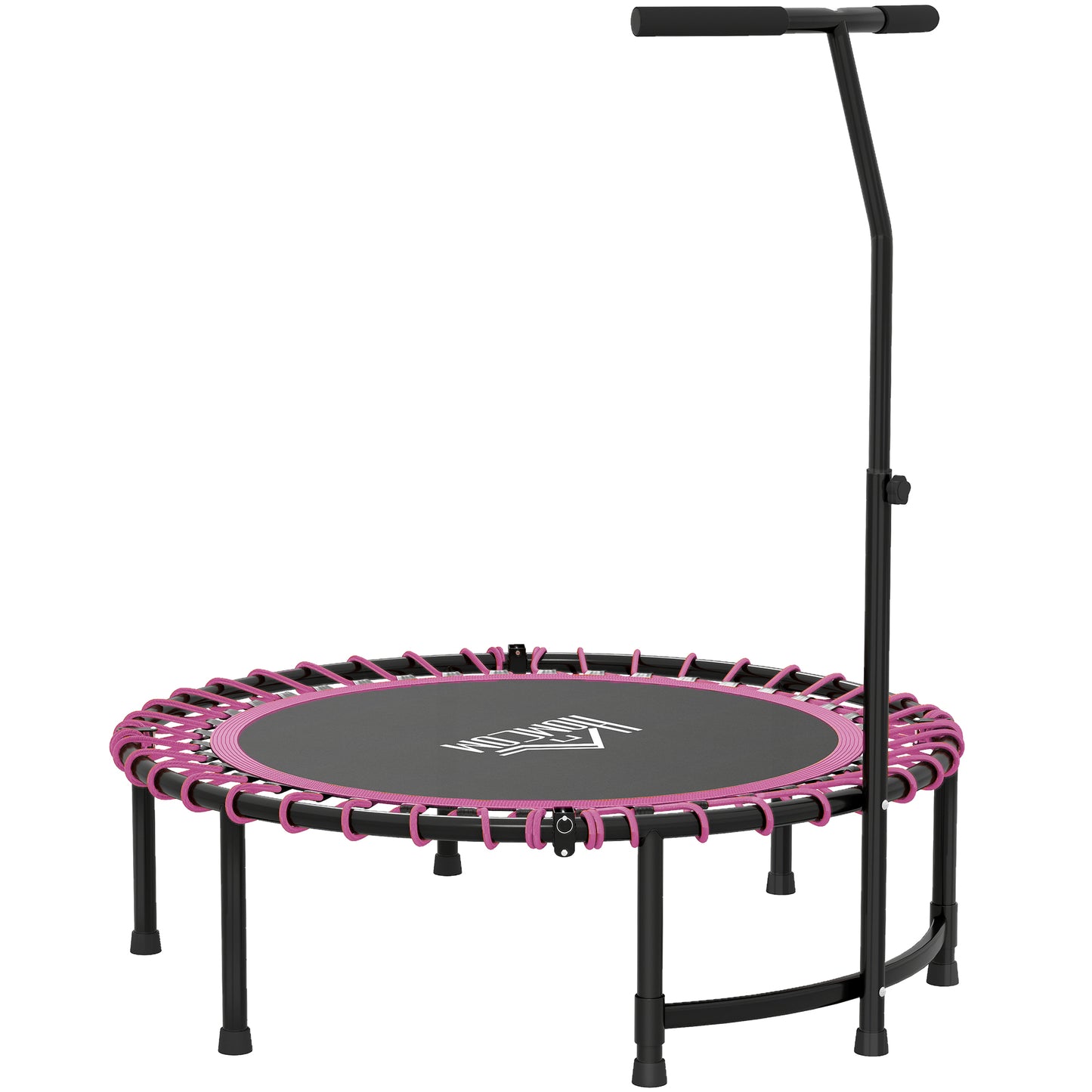 Mini Round Steel Frame Trampoline w/ Adjustable Handle