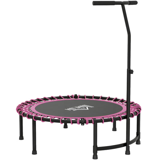 Mini Round Steel Frame Trampoline w/ Adjustable Handle