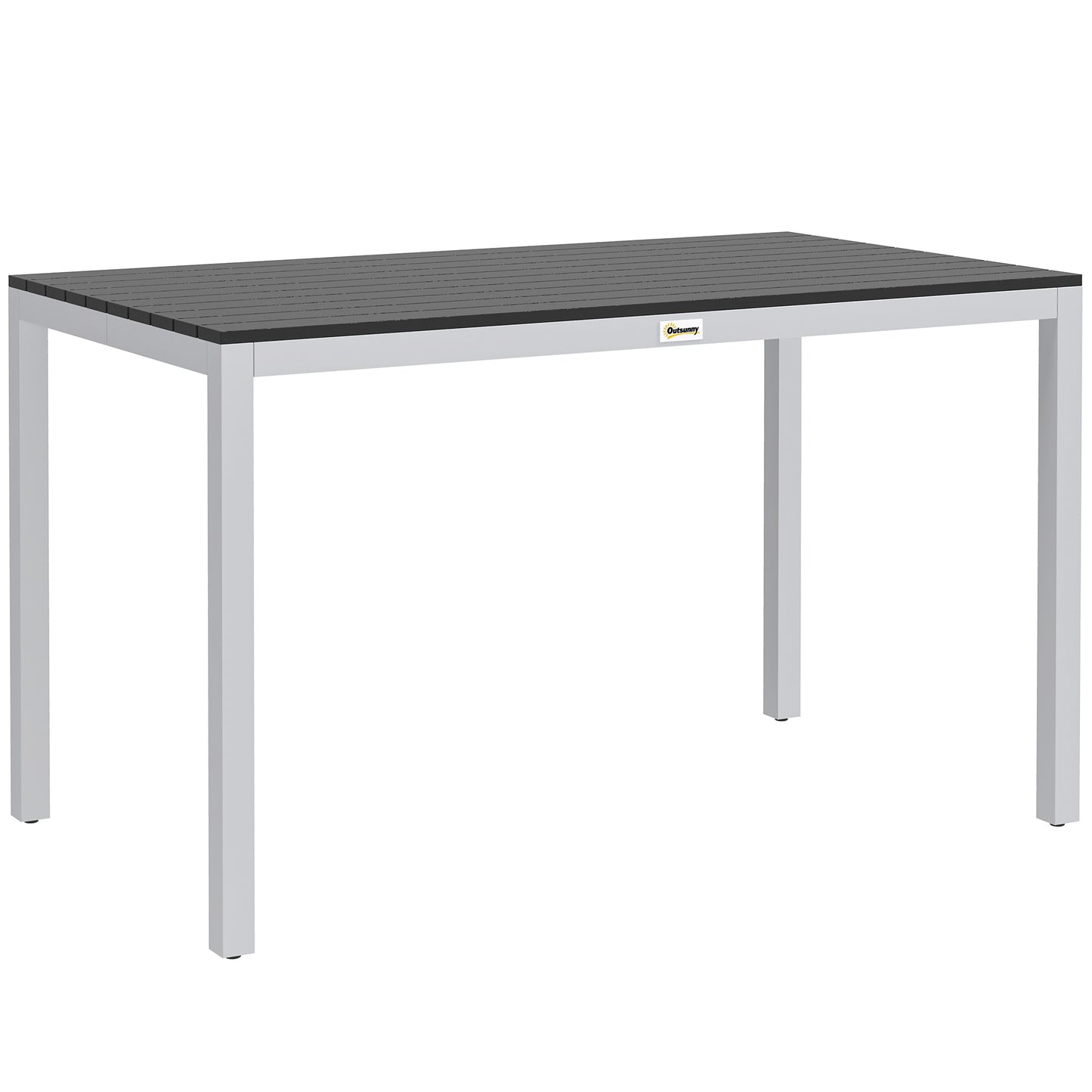 Garden Table for 4-6, 120 x 70 cm Outdoor Dining Table