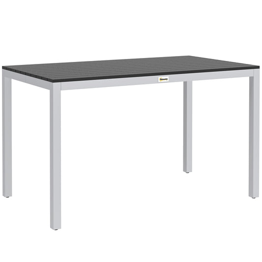 Garden Table for 4-6, 120 x 70 cm Outdoor Dining Table