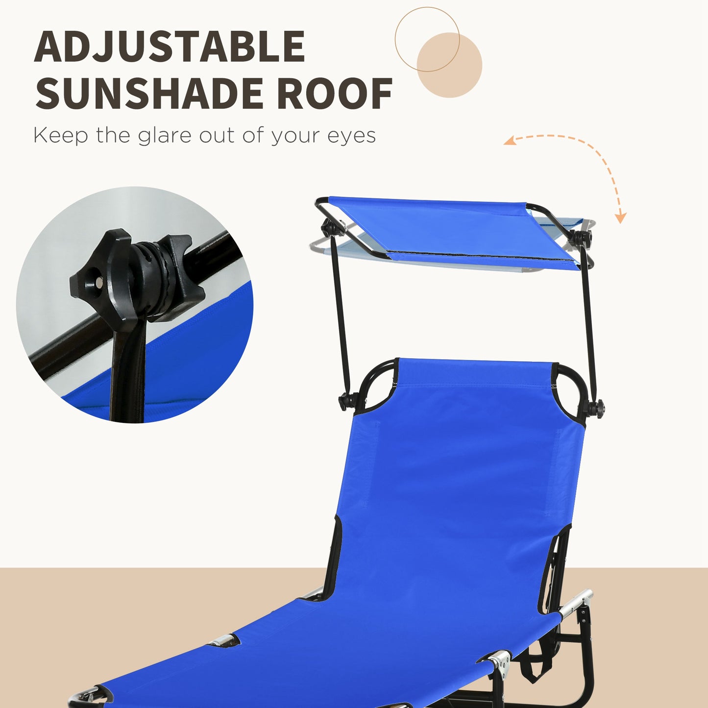 Set of Two Folding Sun Loungers
