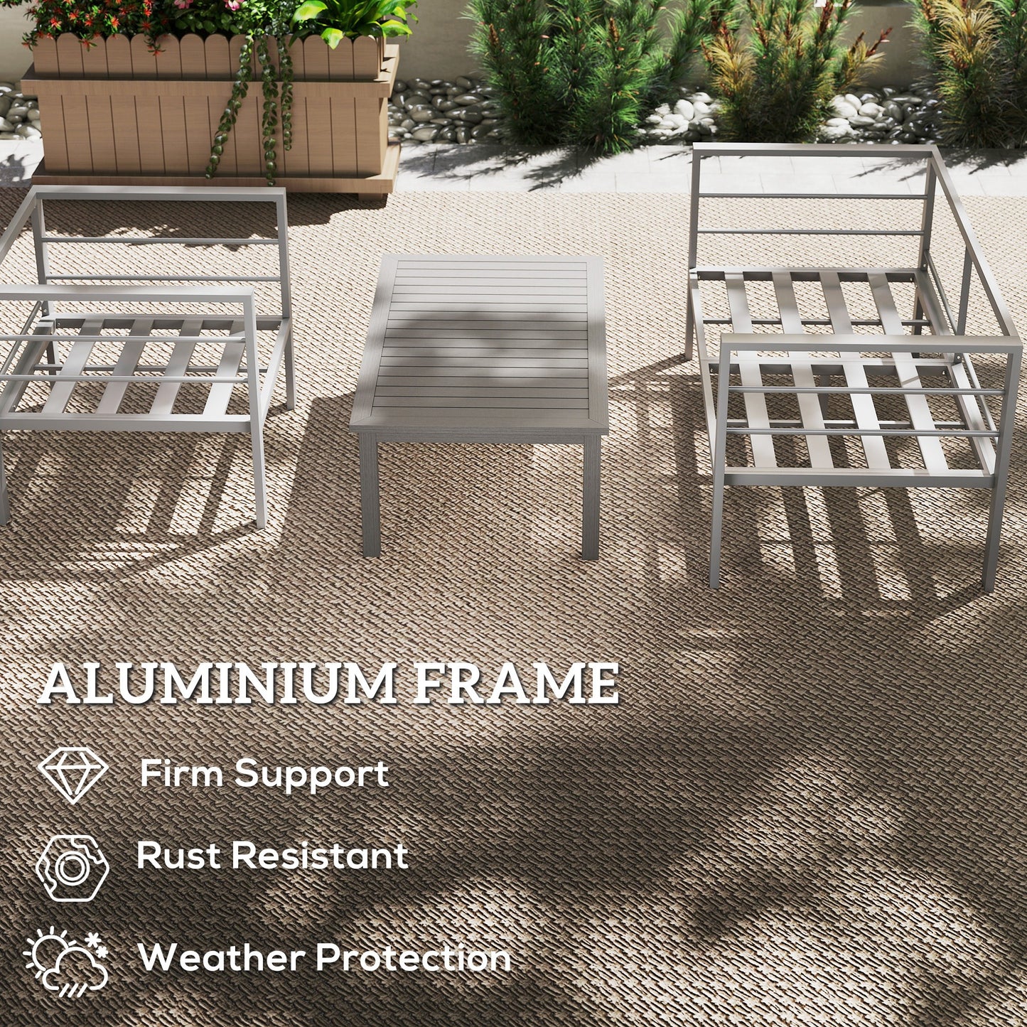 4 Piece Garden Furniture Set