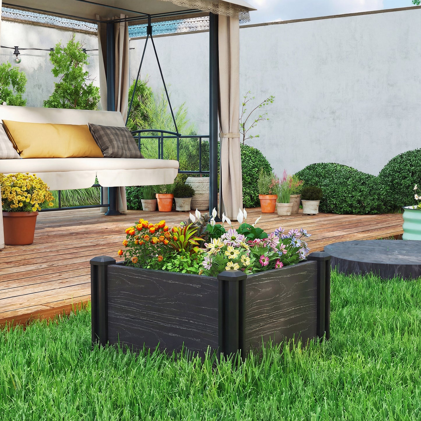 Vinyl Raised Garden Bed Kit (1)