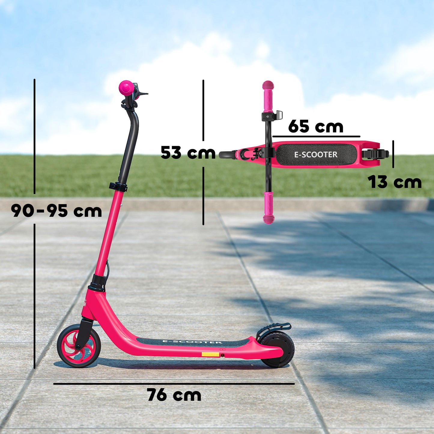Electric Scooter for Kids 6+, Foldable E Scooter, Up to 8 KM/H